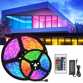 Світлодіодна стрічка 10 метрів RGB 5050 з пультом