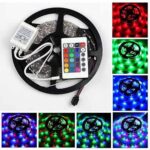 Світлодіодна LED стрічка RGB 3528 з пультом та блоком живлення 5 м