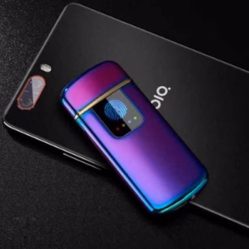 Спіральна сенсорна електрична запальничка USB Lighter фіолетовий градієнт - Новинка