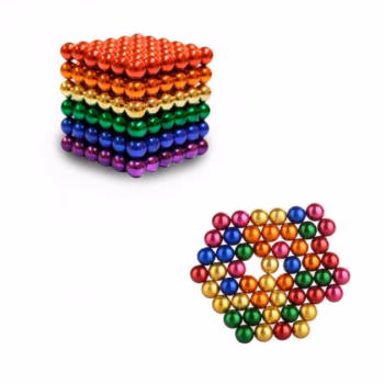 Конструктор антистрес Neo Cube 5мм. 216 кульок, різнокольоровий, неодимовий магніт, магнітний конструктор - Новинка