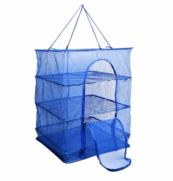 Складна велика сітка сушарка 45x45x70 см для сушіння риби, грибів та фруктів 3 полиці - Новинка