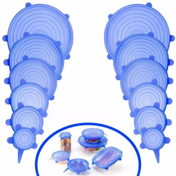 Силіконові кришки універсальні Super Stretch Silicone Lid (6шт)