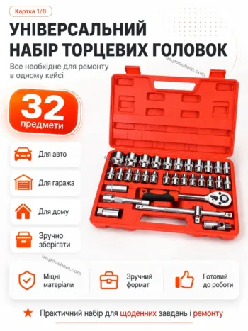 Набір Інструментів 32 предмети